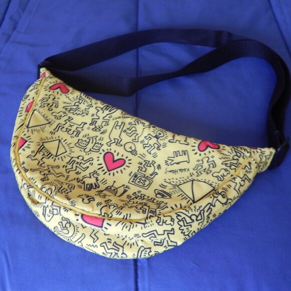 Keith Haring Handbags - Keith Haring Inspired Design Fanny Pack Like New, Big Size.